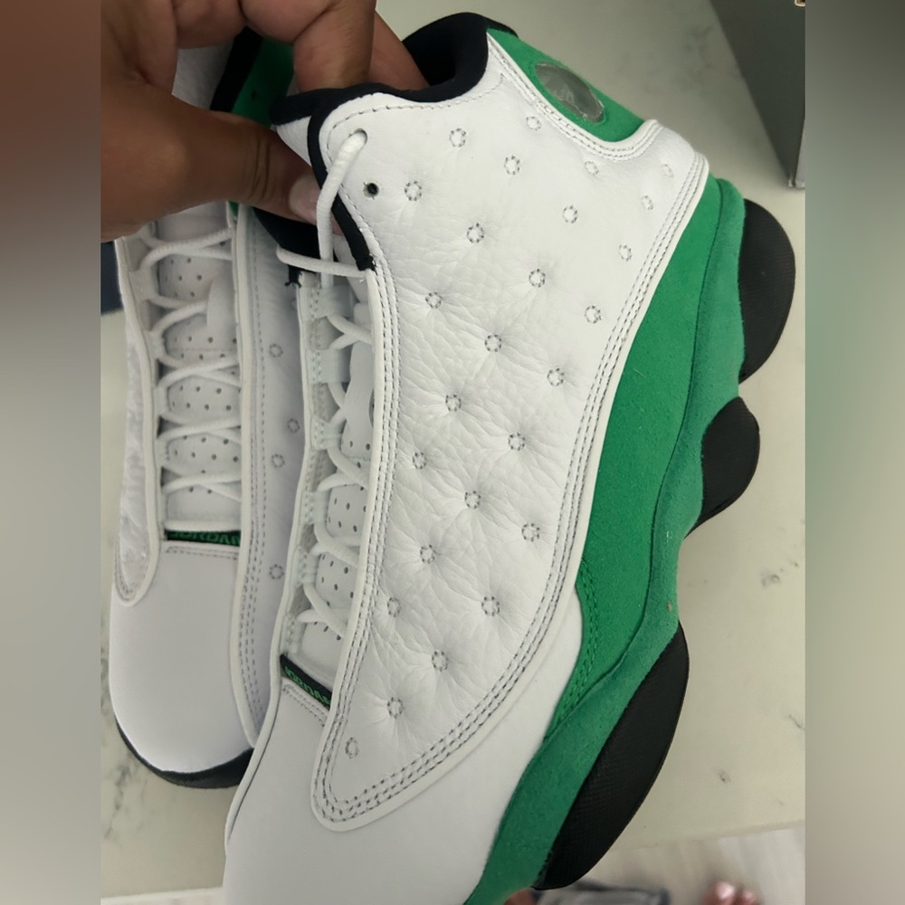 Air Jordan 13 retro green and white